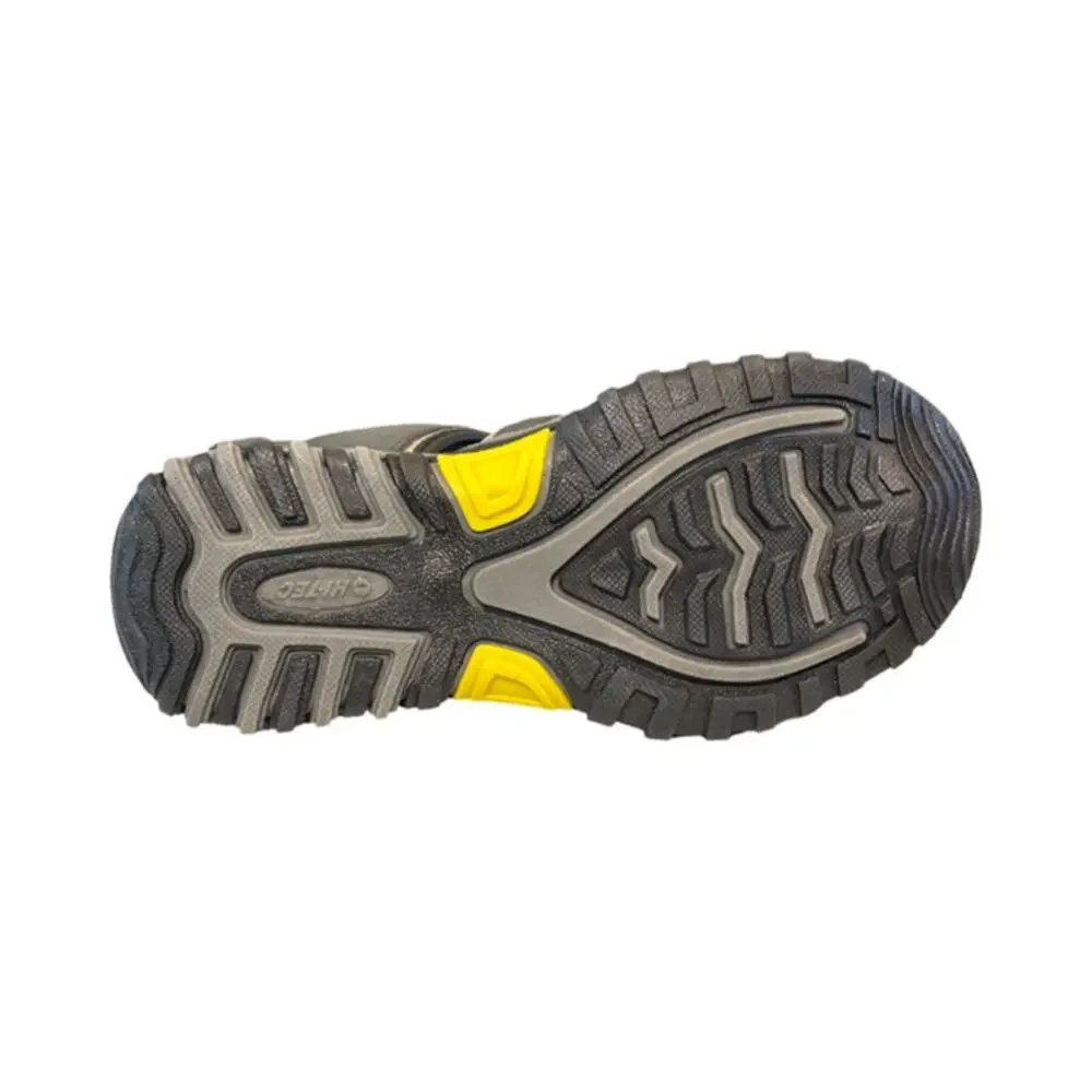 Kids Hi-tec Cove II Jr Water Sandal Shoes Size 13 Black/Charcoal/Lemon~NEW - Picture 5 of 6